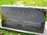 Anderson, Thomas Carson II and Margaret Louise